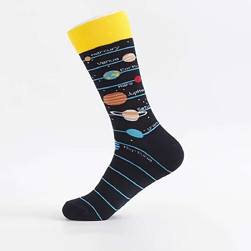 1 Pair Mixed Color One Size Socks