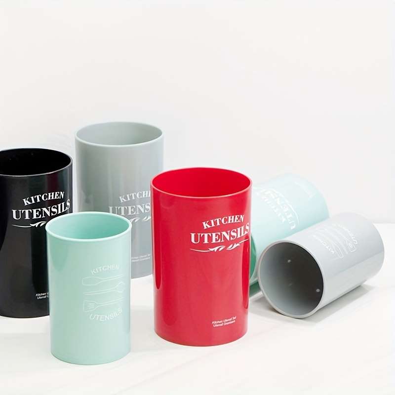 1pc Utensil Crocks American-Style Kitchen Plastic Kitchen Utensil Tube Multi-Purpose Baking Scrap