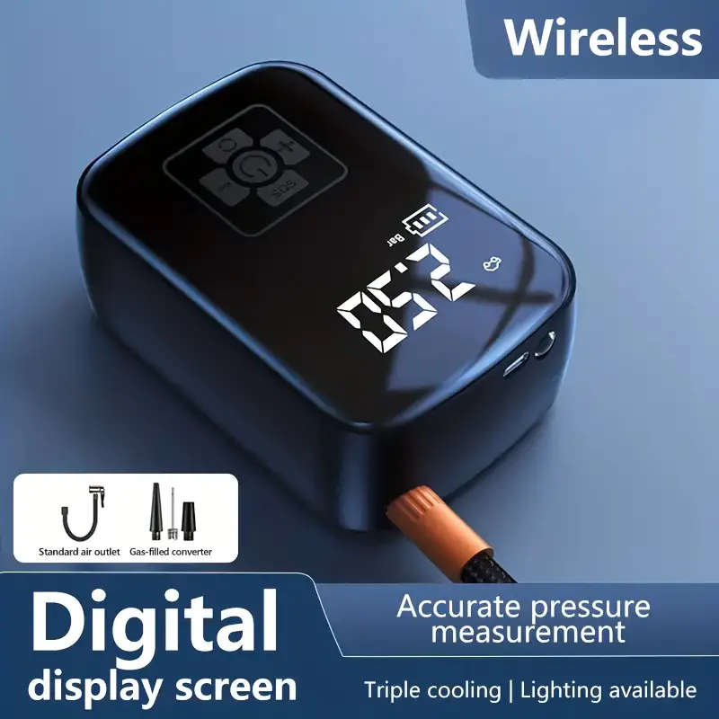 1pc Portable Electrical Car Air Pump Mini Wireless Tire Inflatable Pump Inflator Air Compressor Pump