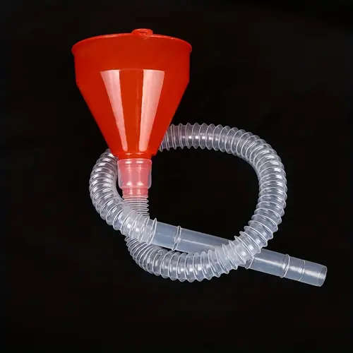 1pc With Hose Funnel Convenient Addition Of Liquid From Any Angle Suitable For Cars Motorcycles For