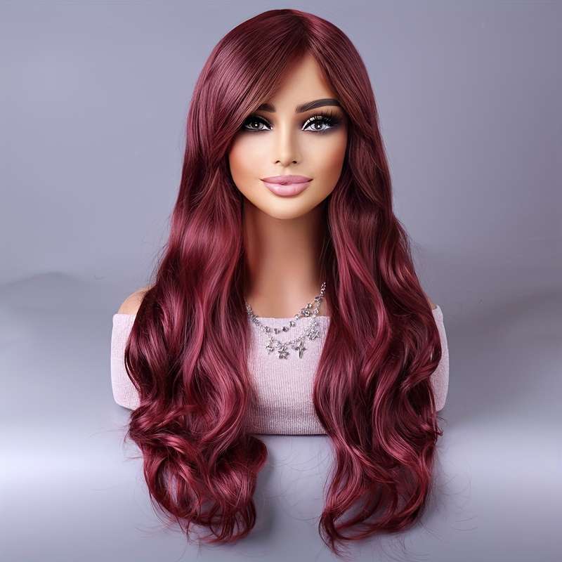 1Pc Coffee Color 66.04cm Fashion Design Wig