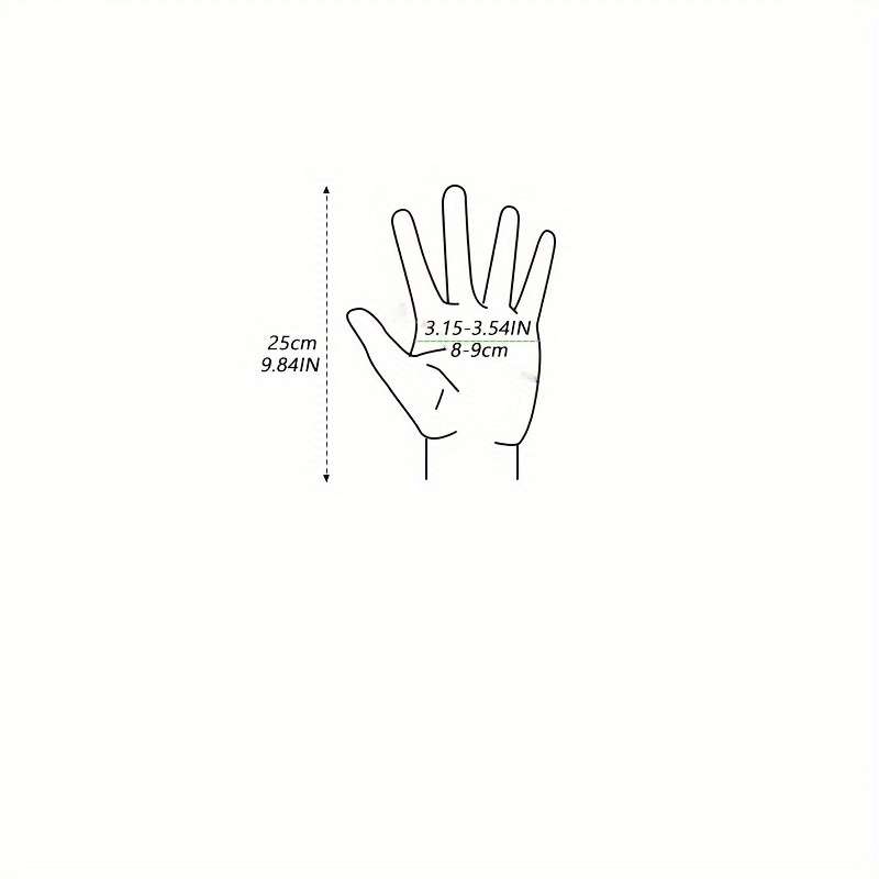 1 Pair Green Warm Gloves