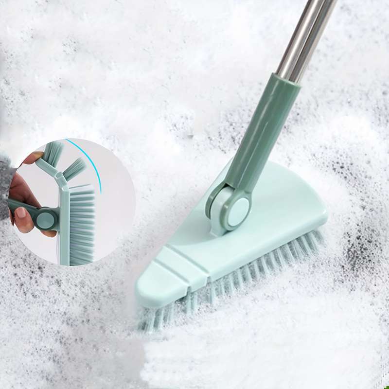 1pc Floor Scrub Brush Shower Scrubber Cleaning Bath Tub And Tile Scrubber Brush Long Handle Det