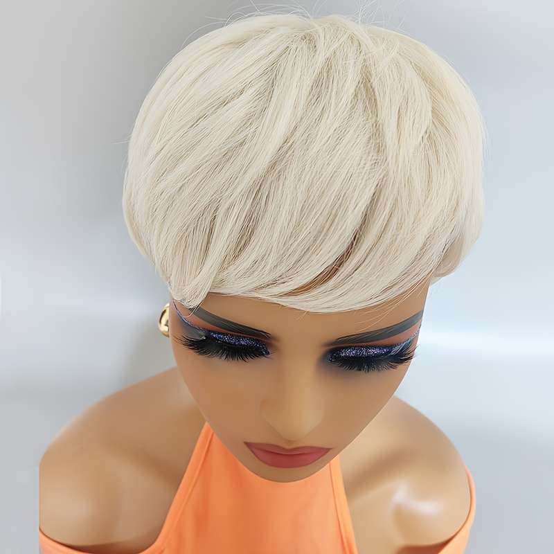 1Pc Black 15.24cm Fashion Design Wig