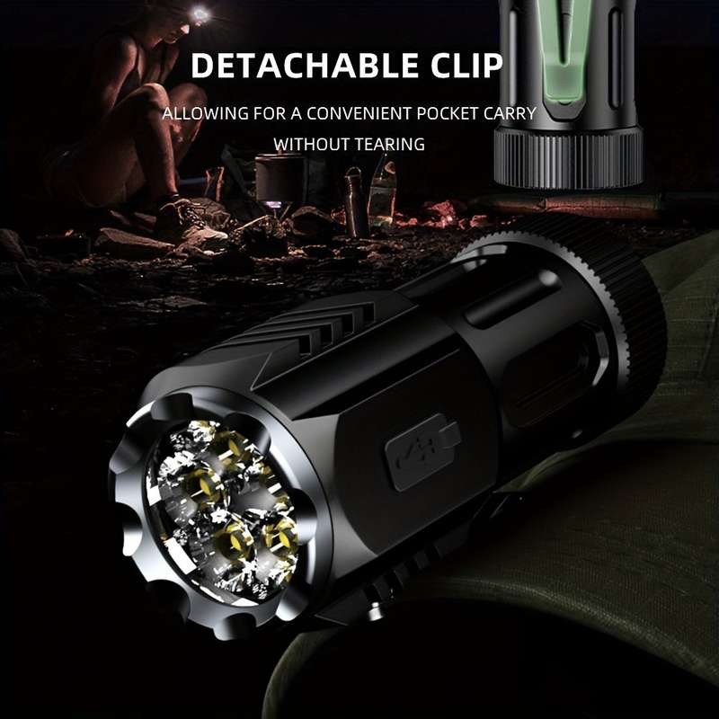1PC Blue Flashlight