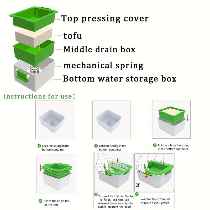 1pc Tofu Press Tofu Mold Tofu Box Tofu Drainer And Strainer Kitchen Tools