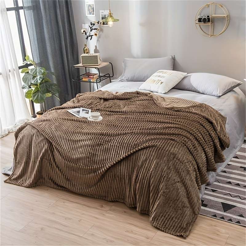 1ps Blanket Color Coffee Color size 100x150cm