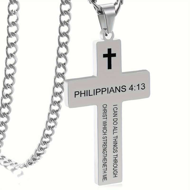 1 Piece Silvery Jesus Theme Pendant