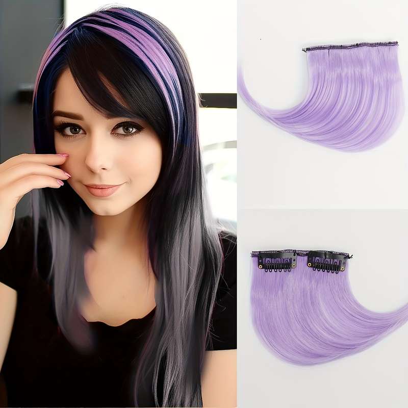 1Pc Purple 15.24cm Fashion Design Wig