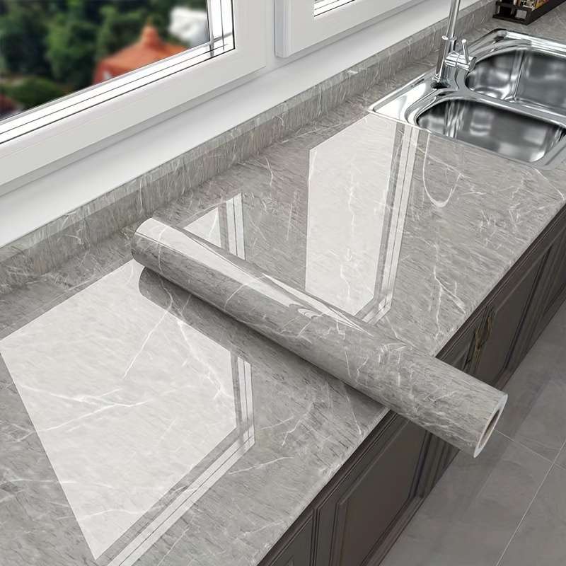 1PC Wall StickersGray2000cmX40cm 787.4inX15.75in