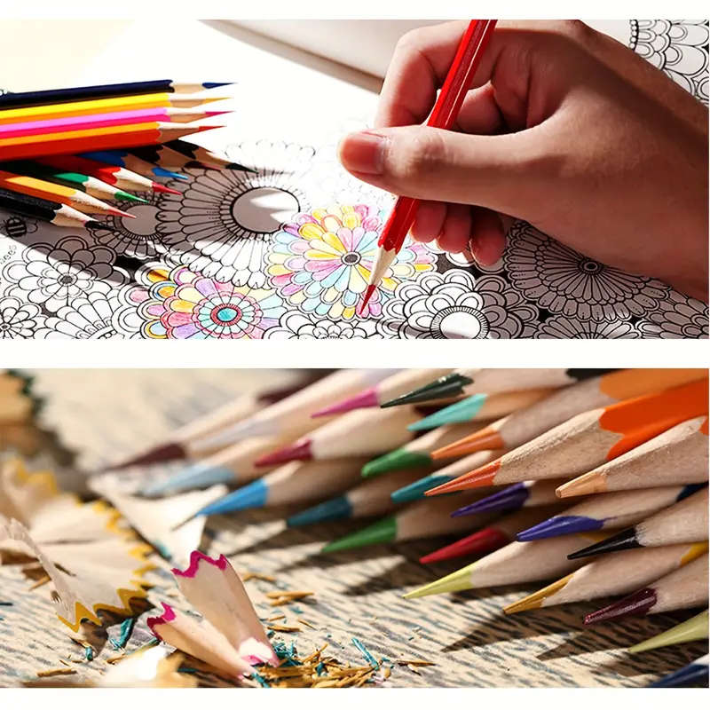 36pcs Colored Pencils Set for Adults Coloring Books with Sketchbook Professional Vibrant Artists