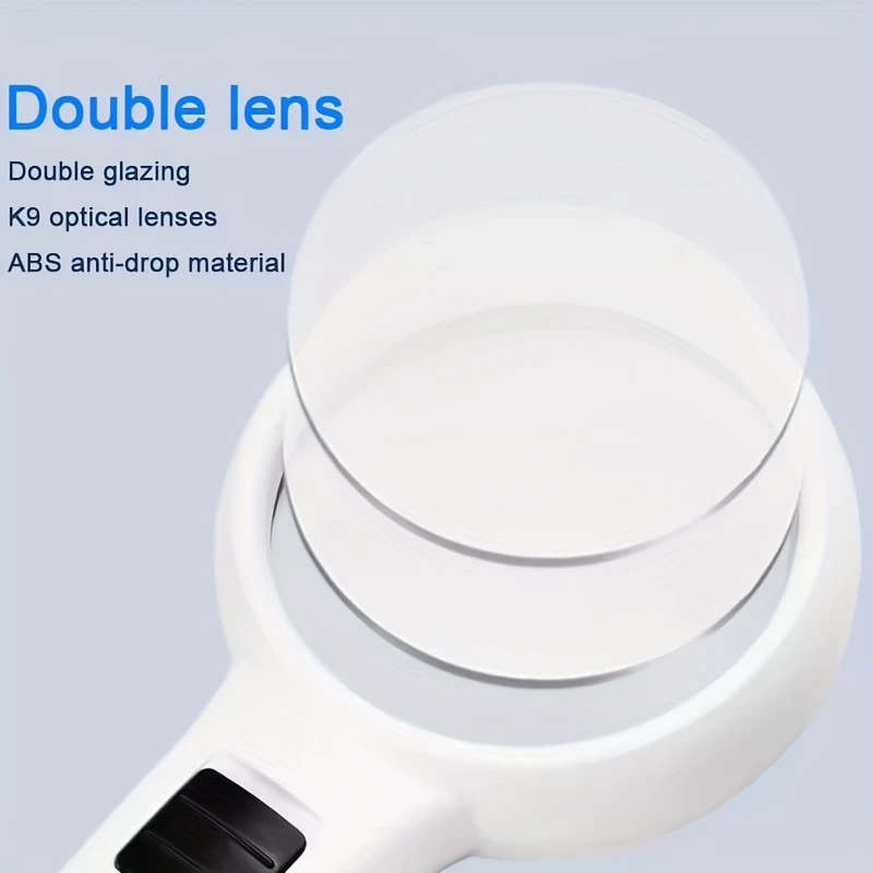 1pc 30X 9.5cm 3 LED Light Magnifying Glass Lens Mini Pocket Handheld Microscope Jewelry Loupe