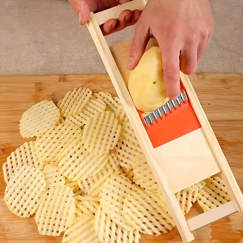 1pc French Fries Slicer Wavy French Fry Cutter And Grater Corrugated Cutter Wave Knife