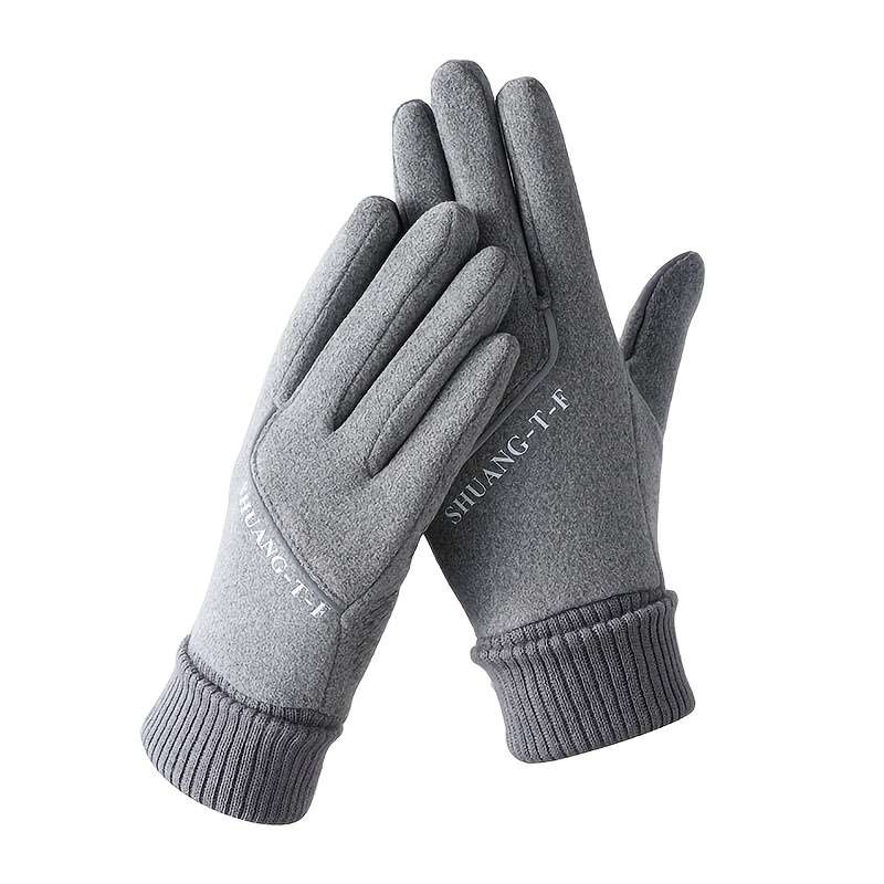 1 Pair Pink One Size Warm Gloves