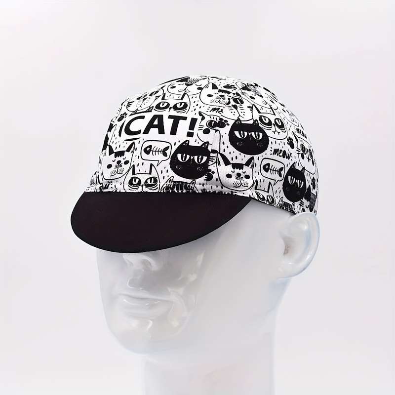 1pc Lovely cartoon cat cycling cap Outdoor hiking hat bicycle cycle cap bike cap under helmet hat