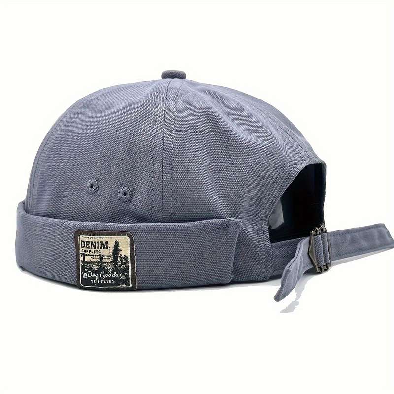 1pc Adjustable Breathable Docker Cap Xlamulu Vintage Docker Cap Adjustable Breathable Beanie w