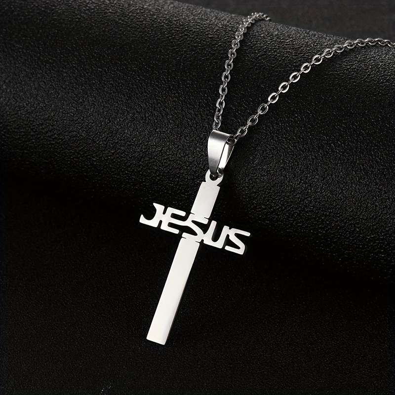 1 Piece Golden Jesus Theme Pendant