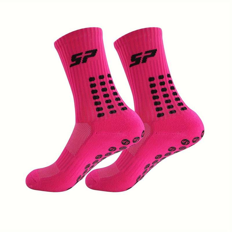 1 Pair Pink And White  Socks