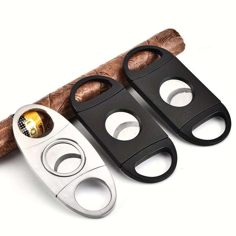 1pc Stainless Steel Cigar Cutter Cigar Accessories Smoking Accessories Color sent randomly