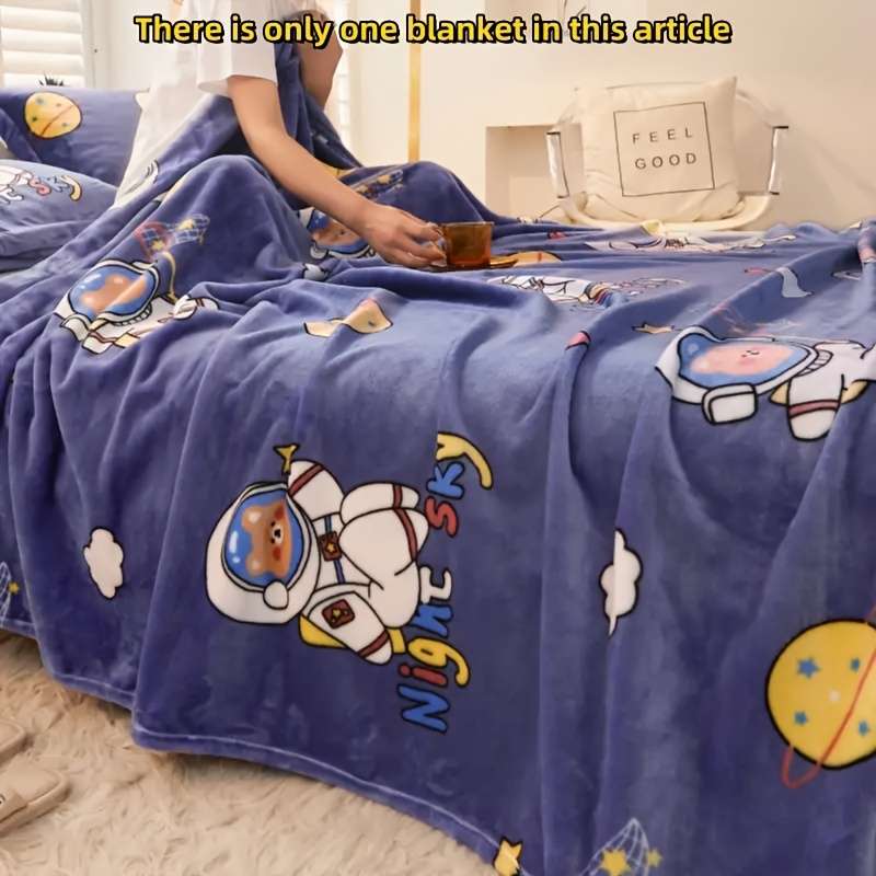 1ps Blanket Color Little Rabbit Yellow size 70cmx100cm