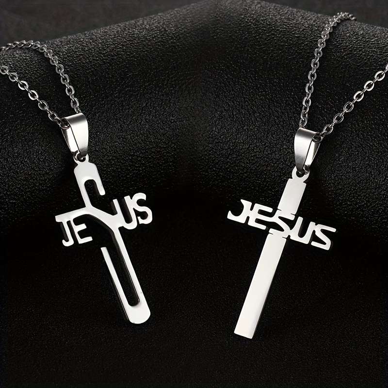1 Piece Golden Jesus Theme Pendant