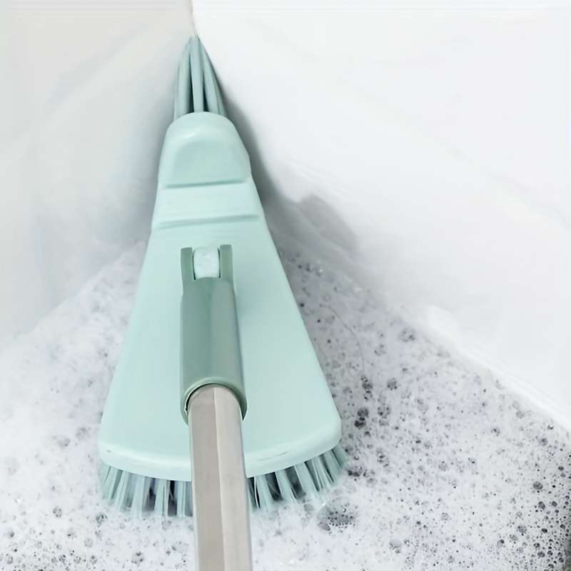 1pc Floor Scrub Brush Shower Scrubber Cleaning Bath Tub And Tile Scrubber Brush Long Handle Det