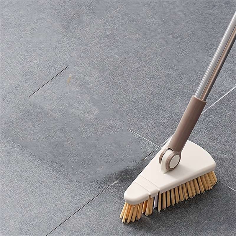 1pc Floor Scrub Brush Shower Scrubber Cleaning Bath Tub And Tile Scrubber Brush Long Handle Det
