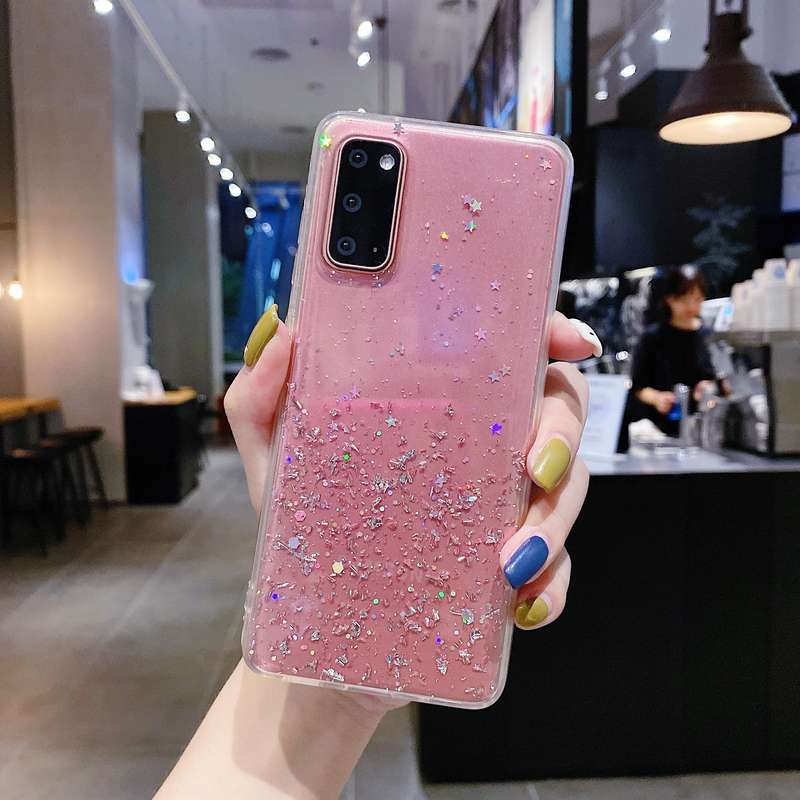 1pc Transparent Purple For Samsung Galaxy Note 10 5G Phone Cases