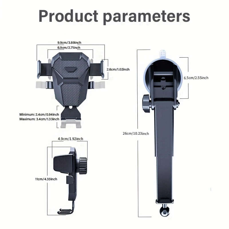 1pc Sucker Car Phone Holder Mount Stand GPS Telefon Mobile Cell Support for iPhone 13 12 11 Pro for