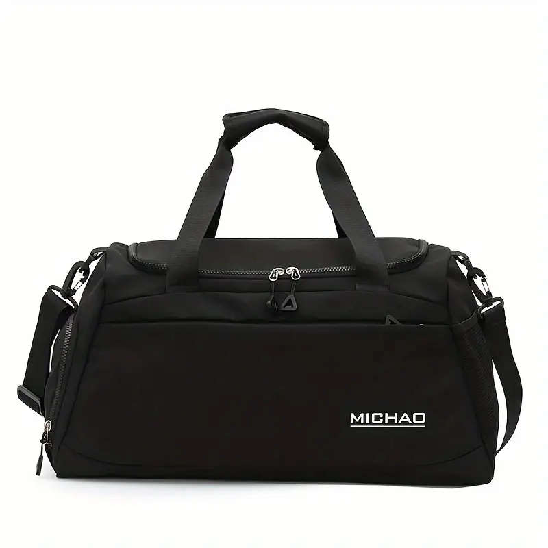 Large Capacity Fitness Bag Waterproof Oxford Fabric with Dry Wet Separation Zip Closure Versatile