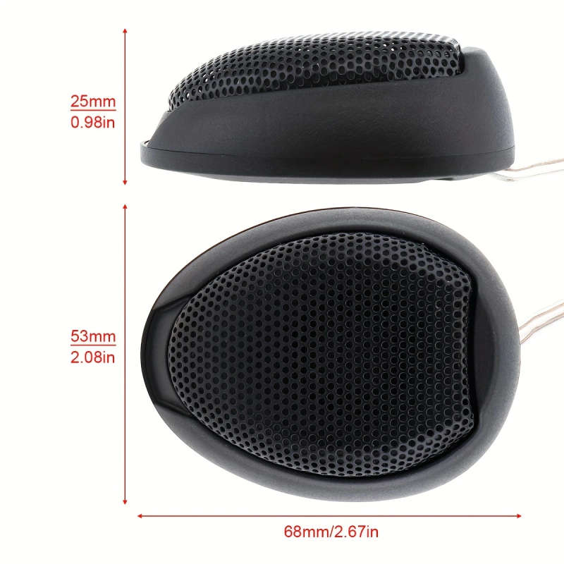 2Pcs Universal 1000W Tw 106 High Efficiency Mini Dome Tweeter Speakers For Car Audio System