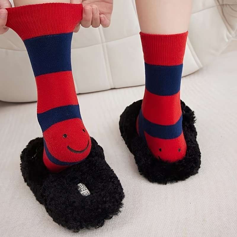 2Pcs Mixed Color One Size High Elastic Socks