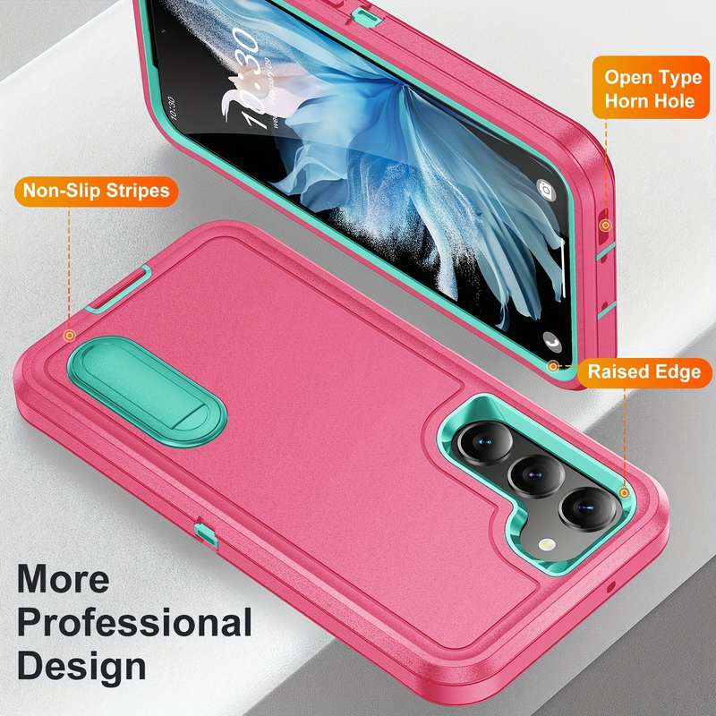 1pc Clear Add  Orange For Samsung Galaxy S23 Ultra Phone Cases