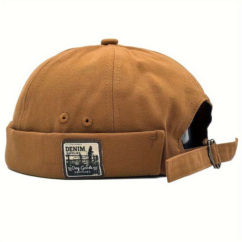 1pc Adjustable Breathable Docker Cap Xlamulu Vintage Docker Cap Adjustable Breathable Beanie w