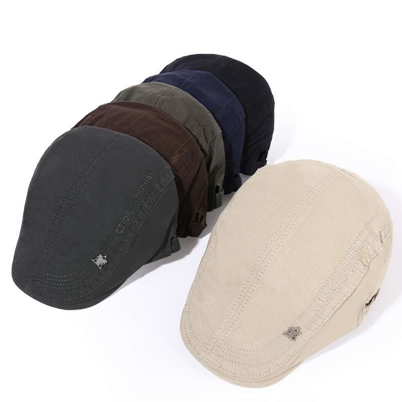 1pc Men's Cabbie Hat Newsboy Cap For Spring And Autumn Ideal Choice For Gifts
