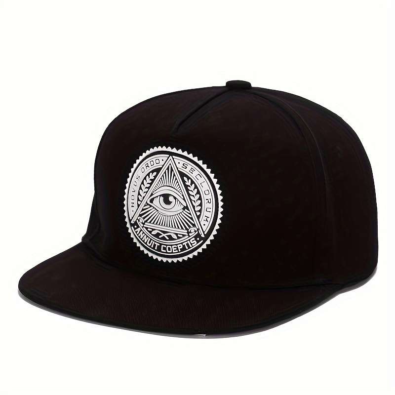 1pc God's Eye Pattern Embroidered Men's Sunshade And Windproof Baseball Cap