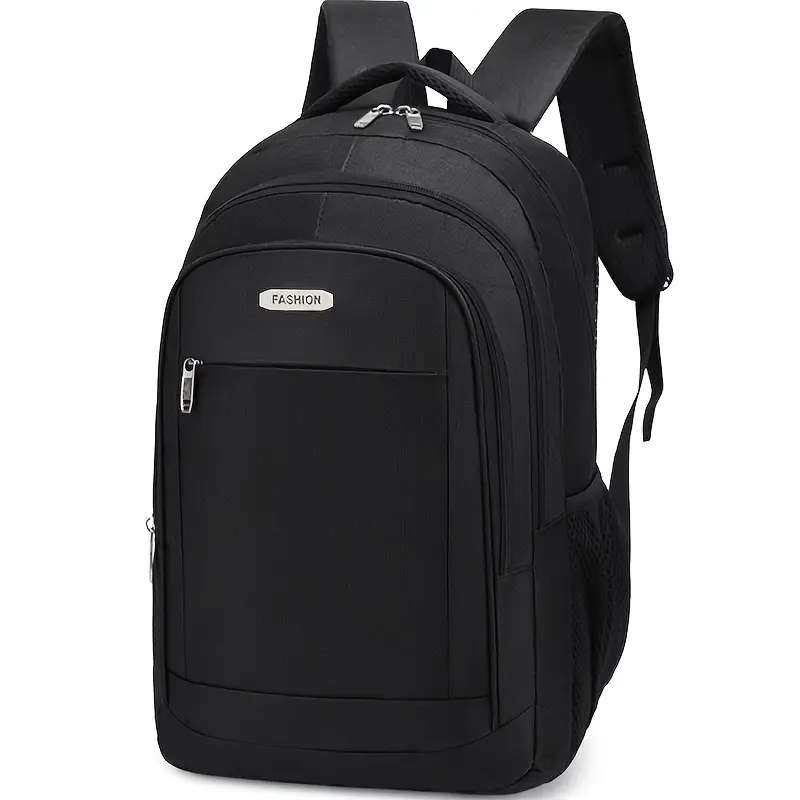 1pc Versatile Nylon Backpack for Men Lightweight Large Capacity for Travel Cycling