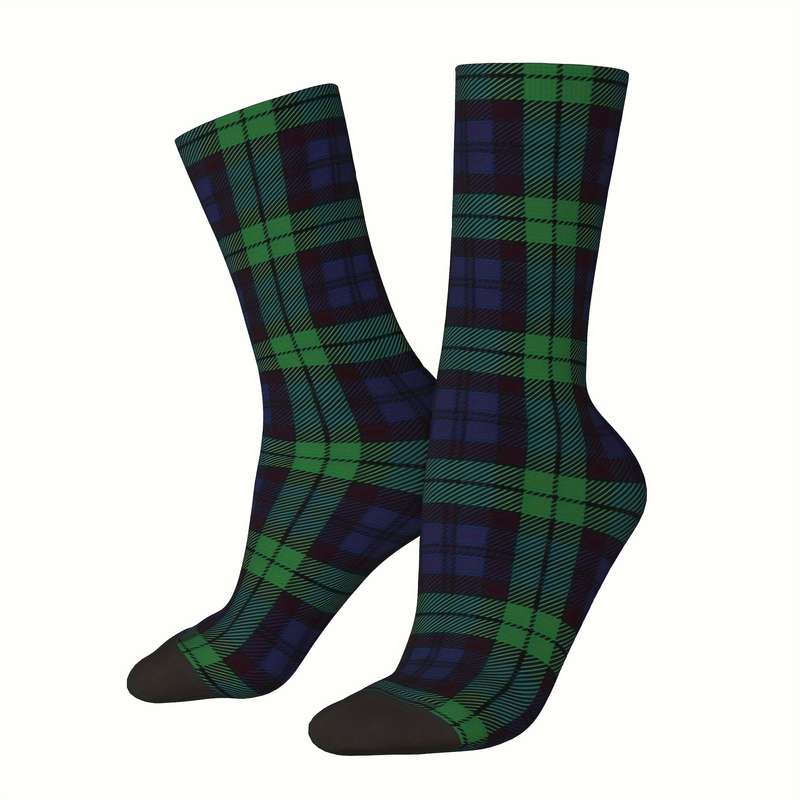 1 Pair One Size Royal Stewart Tartan Clan Socks