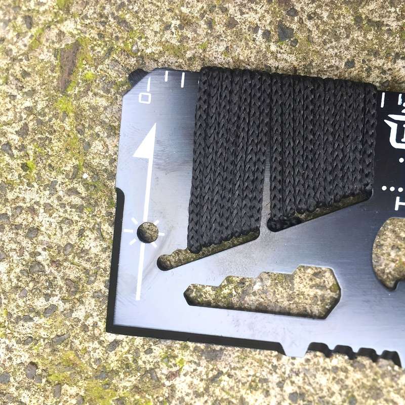 1pc 14in1 Portable Stainless Steel Multi-Function Knife Card Outdoor Camping Rope Bindi