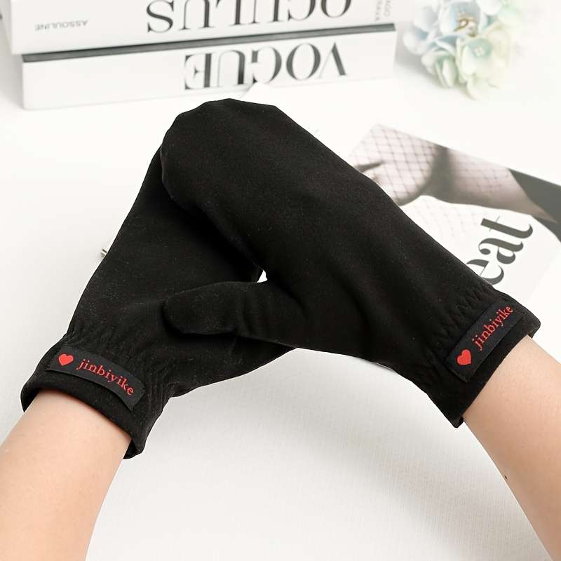 1 Pair Khaki Warm Gloves