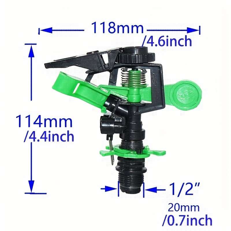 1Pc Green Rocker 360 Degrees Rotary Jet Nozzle