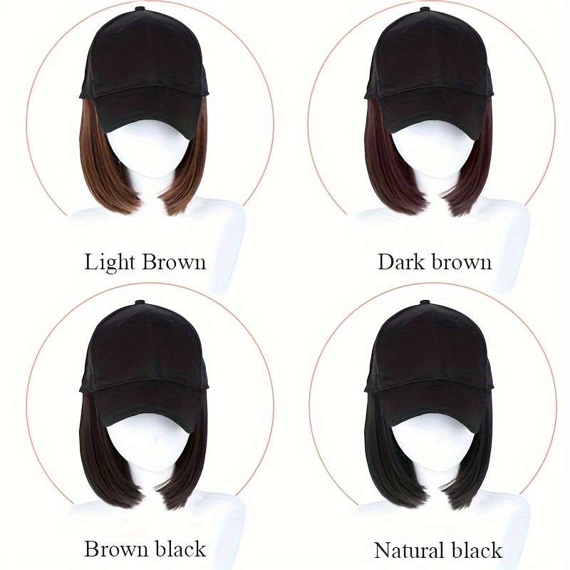 1Pc Black 20.32cm Fashion Design Wig