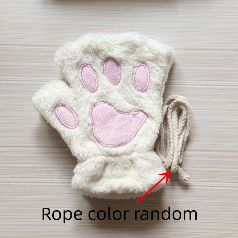 1 Pair Grey Warm Gloves