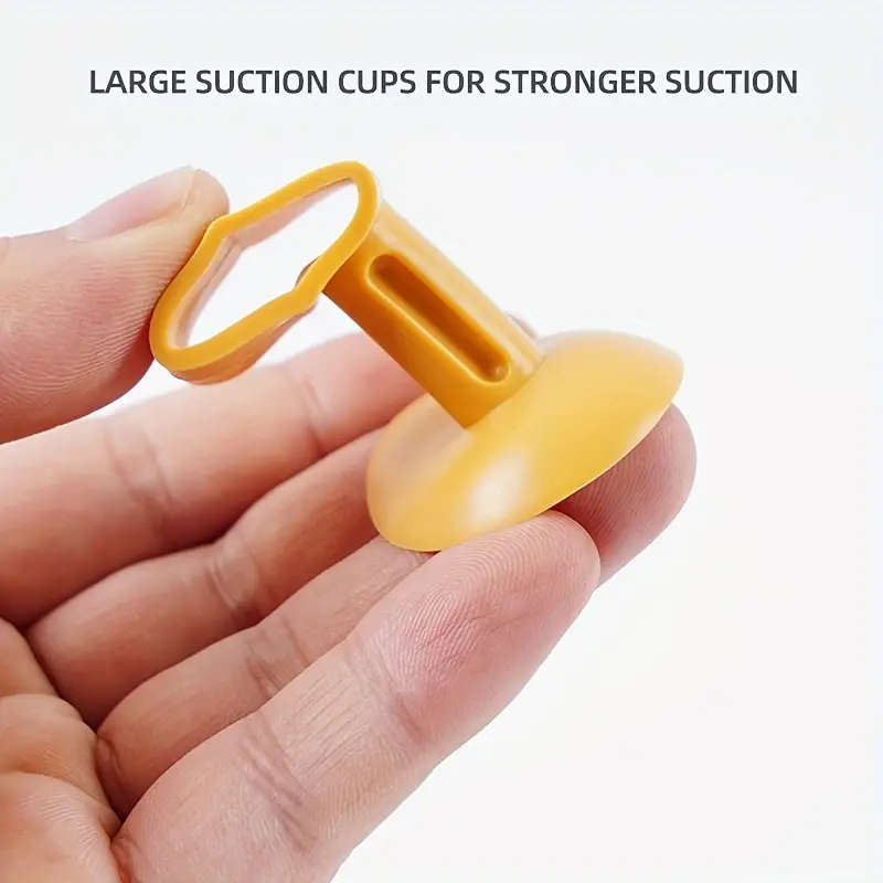 4pcs Anti-Collision Silicone Door Stopper with Suction Cups and Anti-Slip Door Knobs Protects Your D