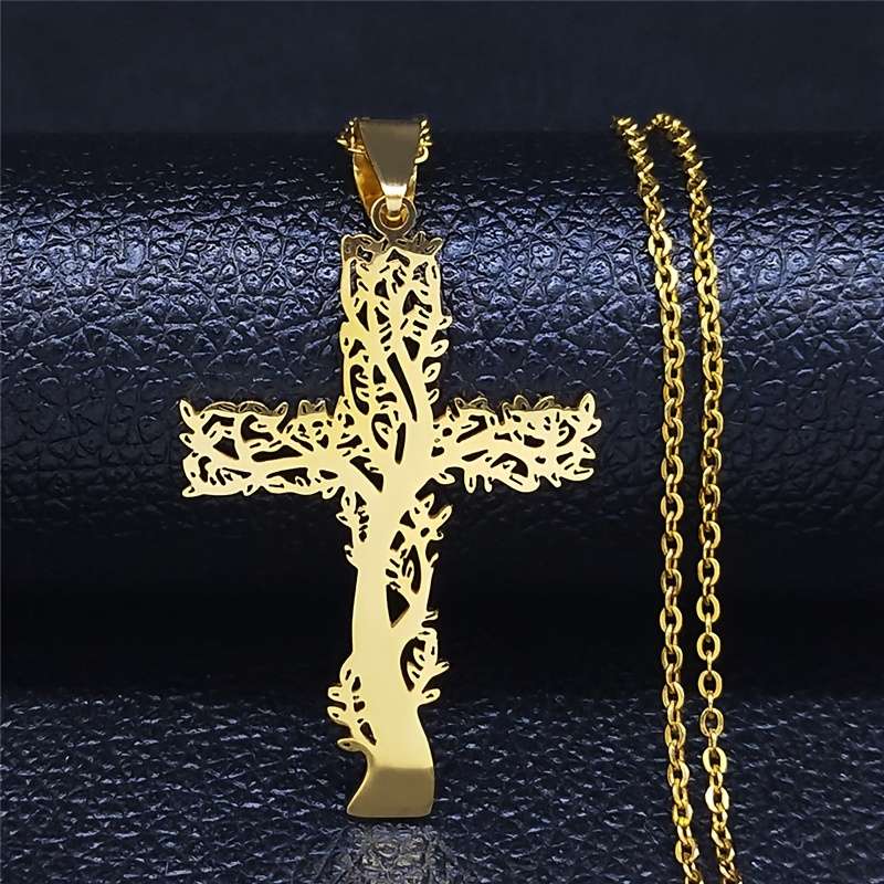 1 Piece Golden 50 Cm O GD Jesus Theme Pendant