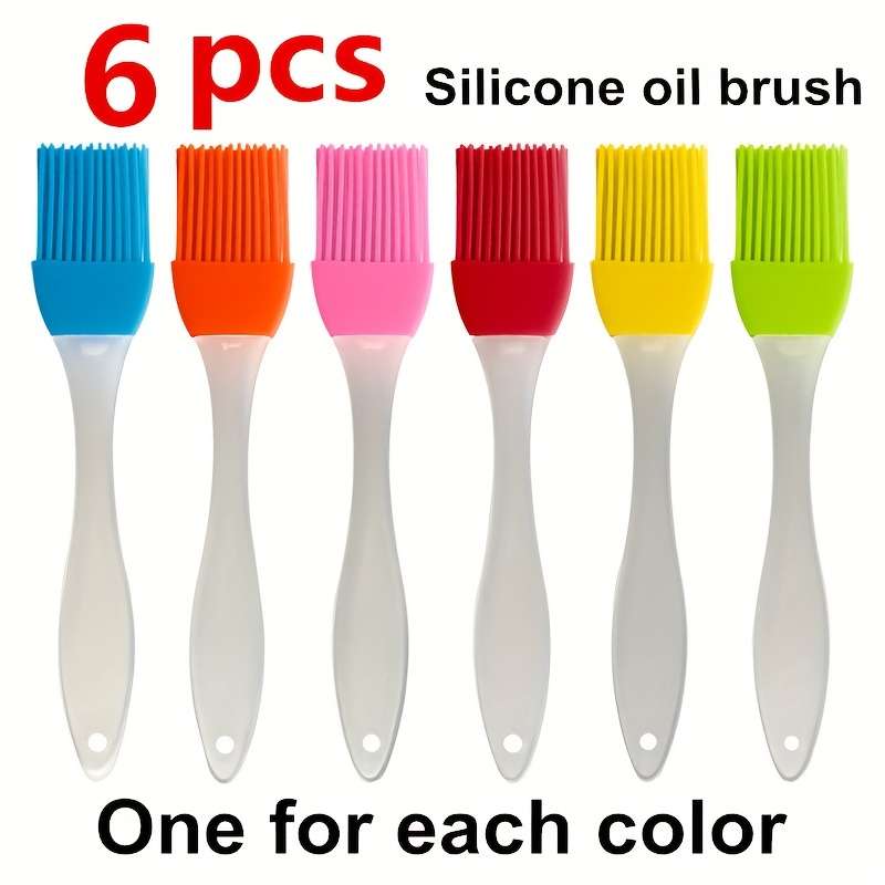 6pcs Silicone Oil Brushes For Household Baking And Barbecue Bread Pancake Silicone Brush Home