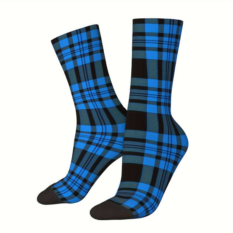 1 Pair One Size Royal Stewart Tartan Clan Socks