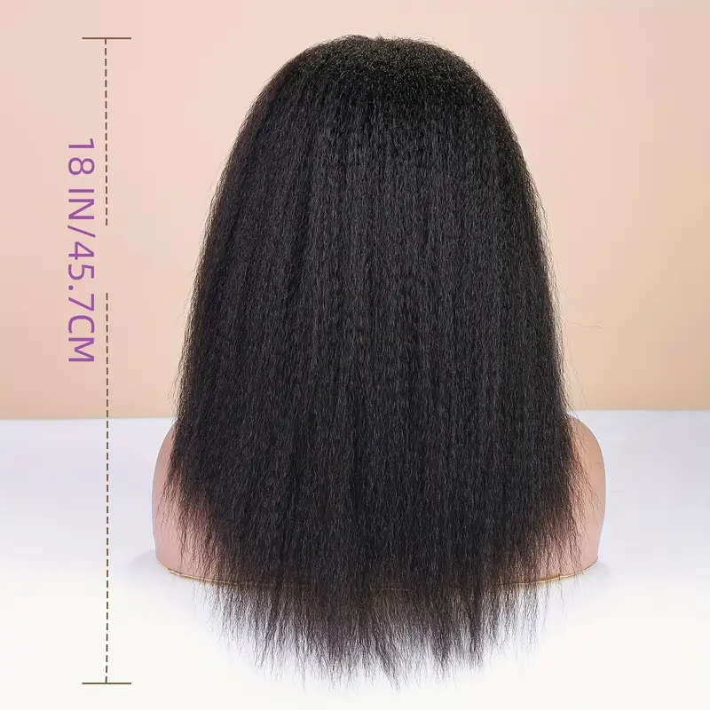 18 Inch High Temperature Fiber Women Curly Straight Headband Wig