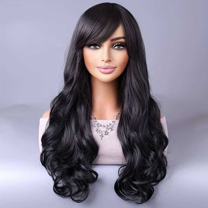 1Pc Coffee Color 66.04cm Fashion Design Wig