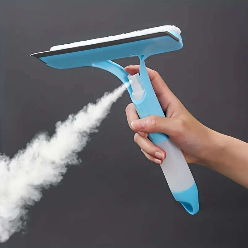 Versatile 2-in-1 Glass Wiper & Sprayer Ultimate Shine for Home & Car Perfect for Mirrors Windows